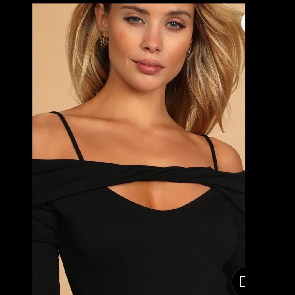NWT: lulus black twist bodysuit - Picture 5 of 5